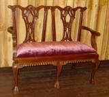 Mahogany Settee