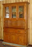 Modern Oak China Hutch