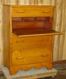 Maple Chest w/Secretary Desk