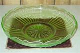 Green Depression Glass Bowl