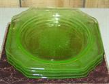 Green Depression Glass Plates