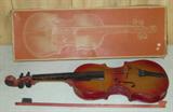 1950's Child's Metal Base Violin In Original .98 Cents Box