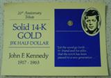 Mini JFK Gold Coin