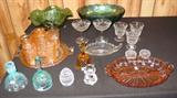 Glassware:Carnival - American Fostoria - Fenton - Moon & Stars - Pink Depression