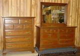 Solid Cherry Chest & Dresser to 4 Piece Bedroom Set