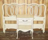 Bed & Nightstand to 4 Piece French Provincial Style Bedroom Set