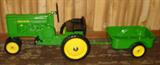 John Deere Pedal Tractor & Wagon