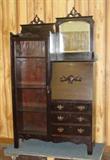 Side by Side Bookcase Secretary
