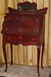 Super Mahogany Ladies Dropfront Writing Desk w/Mirror