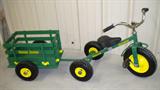 Child's Tricycle & Wooden Wagon