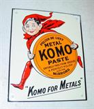 Komo Porcelain Sign