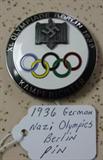 1936 German Nazi Olympics Pin
