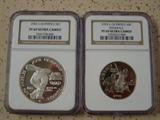 NGC Graded Silver Dollar & Half Dollar