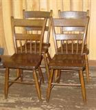 1800's Plank Bottom Chairs
