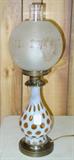 Fenton Honeysuckle Coindot Lamp