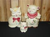 Shawnee Cookie Jars & Creamer