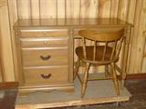 Modern Oak Desk w/Chair