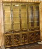Fantastic 2 Piece Lighted Oriental Style China Cabinet Made By Drexel