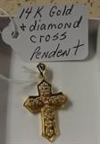 Gold Cross Pendent