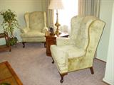 Pair of Wingback Living Room Chairs