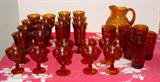 Amber Fostoria Glass