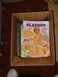 Box of Vintage PlayBoy Magazines