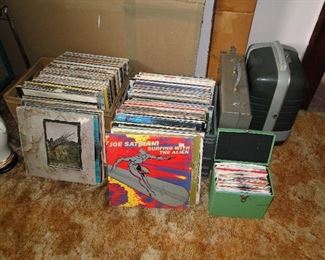 Rock and Roll LPs and 45 records