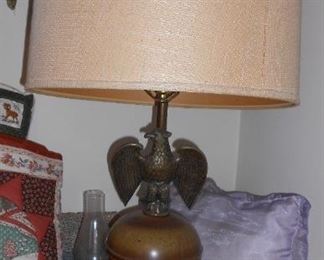Pair Eagle Table Lamps