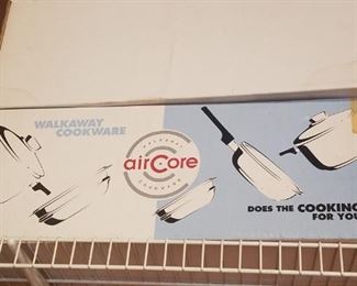 2 sets of aircore pots and pans new in box (20 piece)
