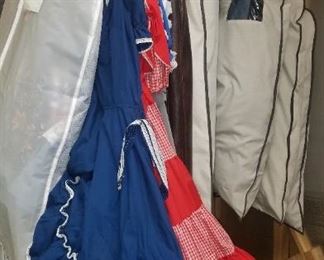 Tons of vintage square dancing outfits