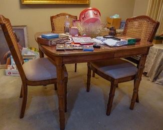 Small dining table and chairs