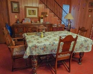 Multiple piece dining room group