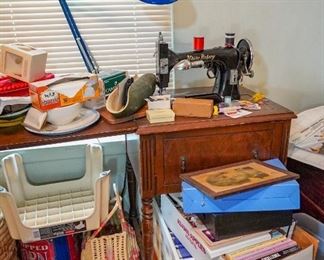 White sewing machine