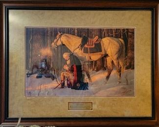 Arnold Friberg "The Prayer at Valley Forge" signed and numbered print