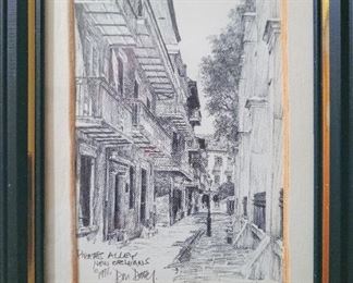 Print of a New Orleans street