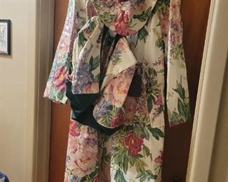 Vintage rain coat with matching hat and bag