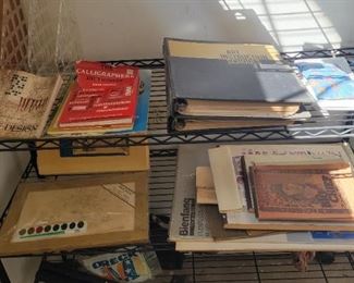Art books and supplies