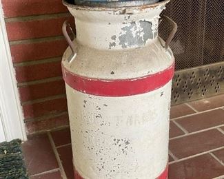 Vintage Large Lidded Milk Jug Canister