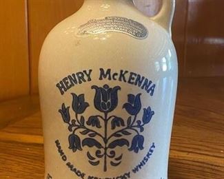 Vintage Henry McKenna Kentucky Whiskey Jug Bottle