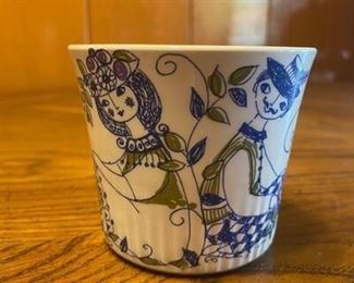 Turi Design LOTTE Hand Painted Silk Screen Tea Cup Norway