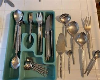 Large Mid Century Modern Flatware Set Wirths