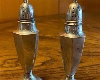 Pair of Sterling Silver Salt and Pepper Shakers