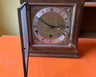 ANTIQUE ELLIOTT CROYDON LONDON 8DAY WESTMINSTER DUAL CHIME BRACKET CLOCK WORKING