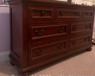 Cherry Seven Drawer Dresser