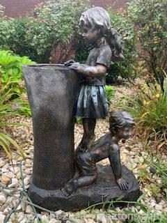 Garden Water Fountain of Two Children