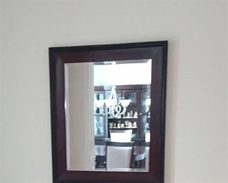 Large Decorative Beveled Glass Wall Mirror