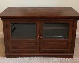 Mahogany Finish TV Stand