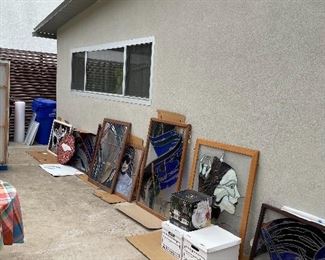 Leslie’s early work - many stained glass windows