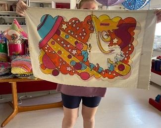 at least 5 pillow cases, 10 umbrellas  Peter Max 