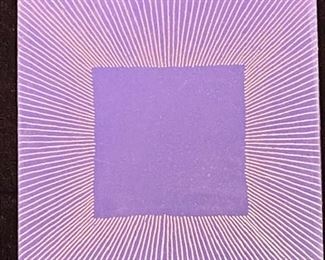 1977 Annual Edition 5 3/8" x  5 3/8" Acrylic on Masonite Richard Anuzkiewicz